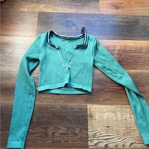 Urban Outfitters Long Sleeve Crop Top